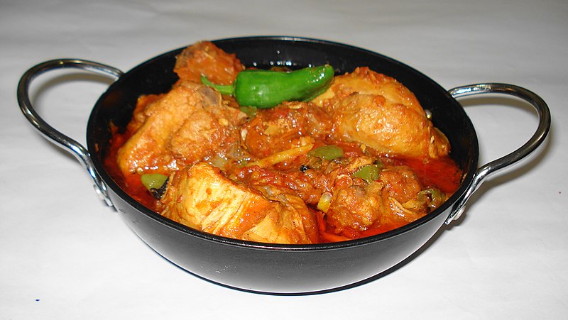 white-colored-colored-colored karahi chicken